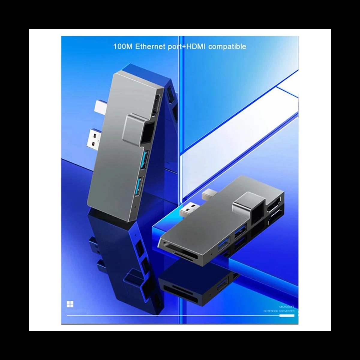 USB 3.1 USB-C  ŷ ̼ Gen1 4K HDMI ȣȯ SD/TF ī , RJ45 6in 1 , ũμƮ ǽ B